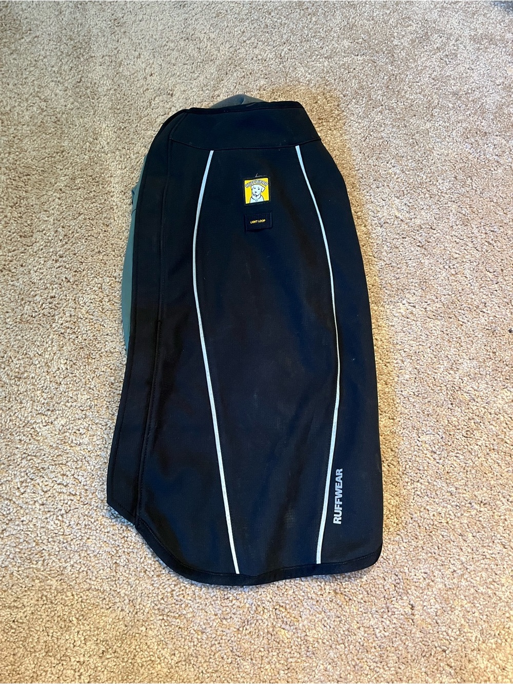 RuffWear Black Dog Skirt with Reflective Piping